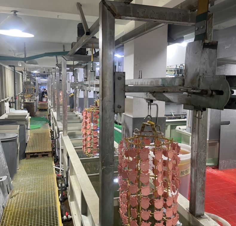 Electroplating line